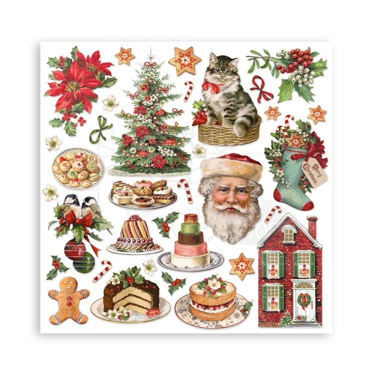 Zestaw papierów do scrapbookingu 30x30 Classic Christmas SBBL74 Stamperia
