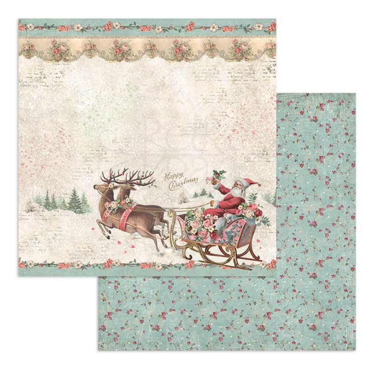 Zestaw papierów do scrapbookingu 30x30 Pink Christmas SBBL73 Stamperia