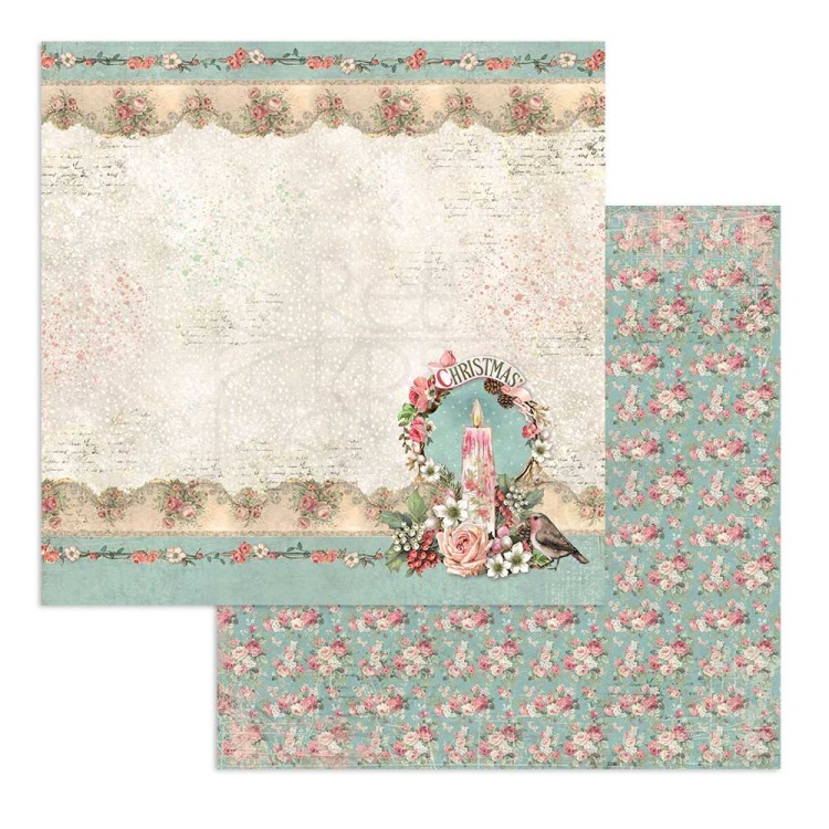 Zestaw papierów do scrapbookingu 30x30 Pink Christmas SBBL73 Stamperia