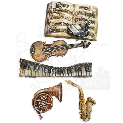 Foremka silikonowa A5 Music KACMA547 Stamperia