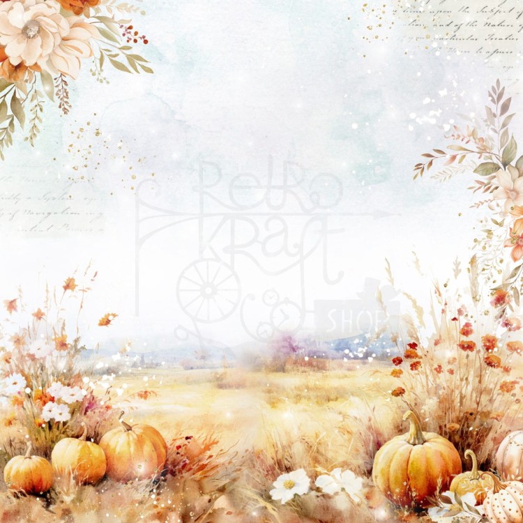 Papier do scrapbookingu 30x30 Beary Cozy Autumn Leaves MP-61475 Memory Place