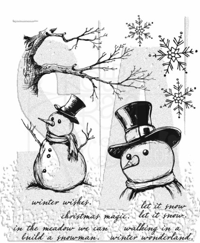 Stempel gumowy kauczukowy Mr. Frostie CMS499 Tim Holtz Stampers Anonymous