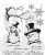 Stempel gumowy kauczukowy Mr. Frostie CMS499 Tim Holtz Stampers Anonymous