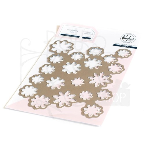 Wykrojnik Tło płatki śniegu Snowflakes Background 176322 Pinkfresh Studio