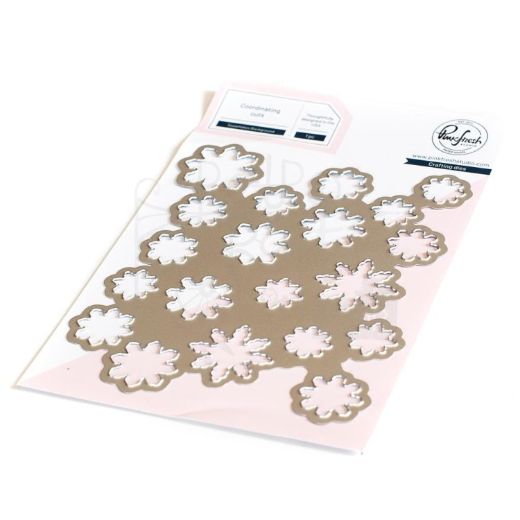Wykrojnik Tło płatki śniegu Snowflakes Background 176322 Pinkfresh Studio