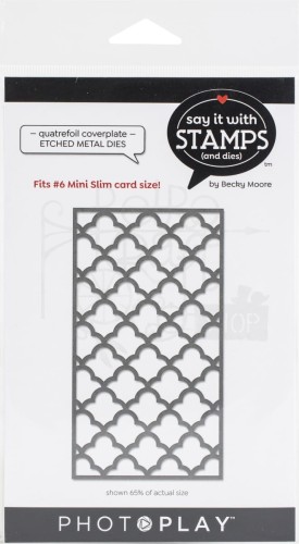 Wykrojnik Tło #6 Quatrefoil Coverplate SIS2698 PhotoPlay