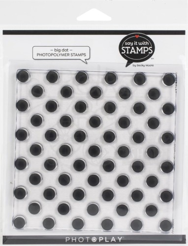 Stempel akrylowy Say It With Stamp - Big Dot Background kropki SIS2691 PhotoPlay