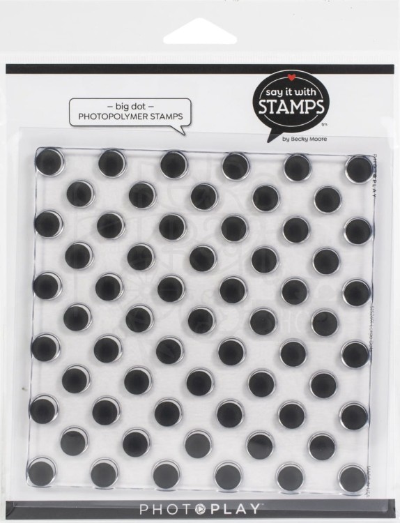 Stempel akrylowy Say It With Stamp - Big Dot Background kropki SIS2691 PhotoPlay