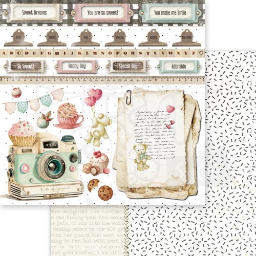 Papier do scrapbookingu 30x30 Beary Sweet Smile MP-61219 Memory Place