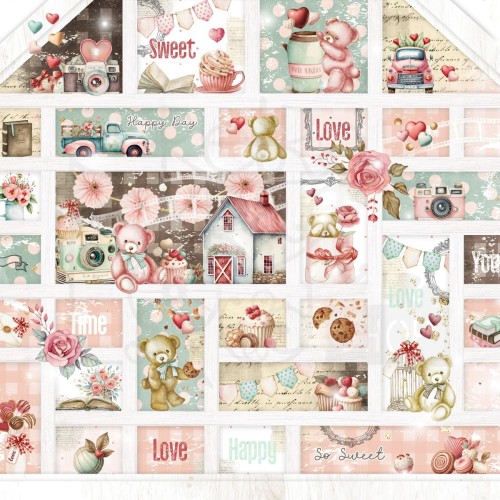 Papier do scrapbookingu 30x30 Beary Sweet Sweet Little Things MP-61217 Memory Place