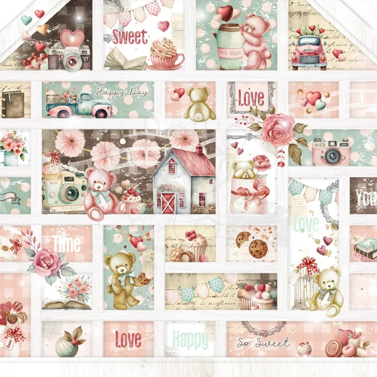 Papier do scrapbookingu 30x30 Beary Sweet Sweet Little Things MP-61217 Memory Place