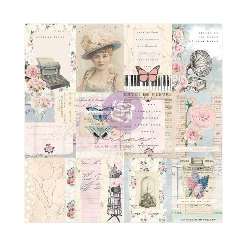 Papier do scrapbookingu 30x30 French Blue By Frank Garcia Always 999759 Prima