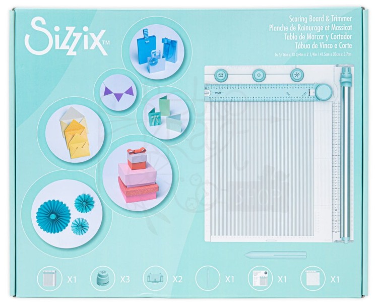 Tablica do bigowania z trymerem Making Tool Scoring Board &amp; Trimmer 665797 Sizzix