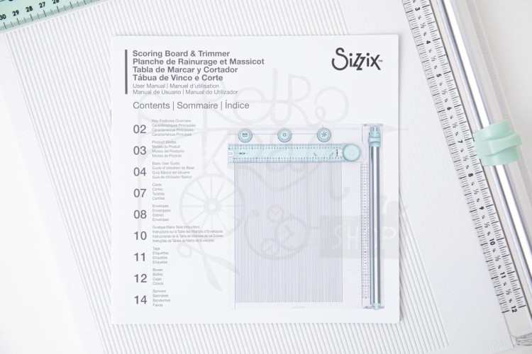 Tablica do bigowania z trymerem Making Tool Scoring Board &amp; Trimmer 665797 Sizzix