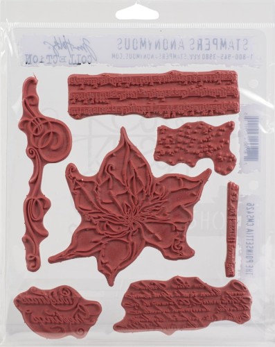 Stempel gumowy kauczukowy The Poinsettia CMS426 Tim Holtz Stampers Anonymous