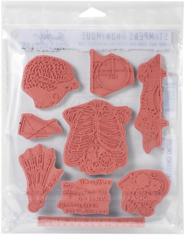 Stempel gumowy kauczukowy Weird Science CMS379 Tim Holtz Stampers Anonymous