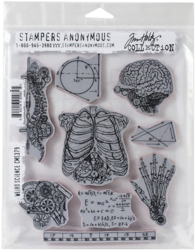 Stempel gumowy kauczukowy Weird Science CMS379 Tim Holtz Stampers Anonymous