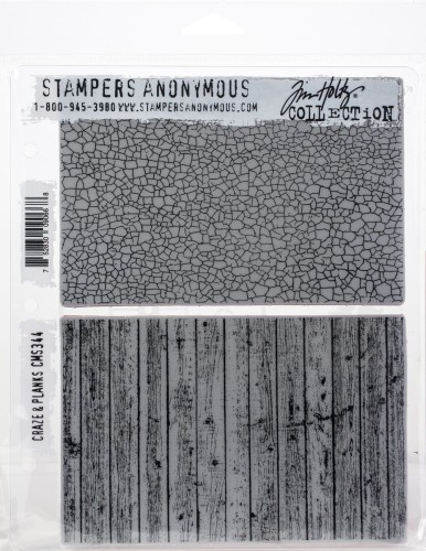 Stempel gumowy kauczukowy Craze &amp; Planks CMS344 Tim Holtz Stampers Anonymous
