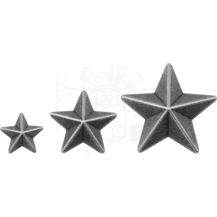 Ozdoby metalowe gwiazdki Adorments Stars TH93562 Tim Holtz