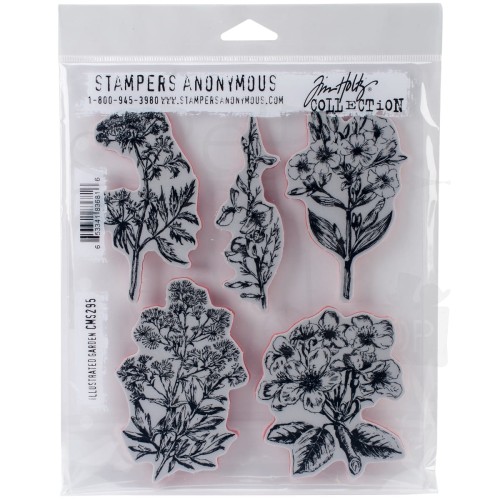 Stempel gumowy kauczukowy Illustrated Garden CMS295 Tim Holtz Stampers Anonymous
