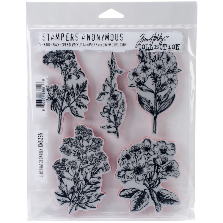 Stempel gumowy kauczukowy Illustrated Garden CMS295 Tim Holtz Stampers Anonymous