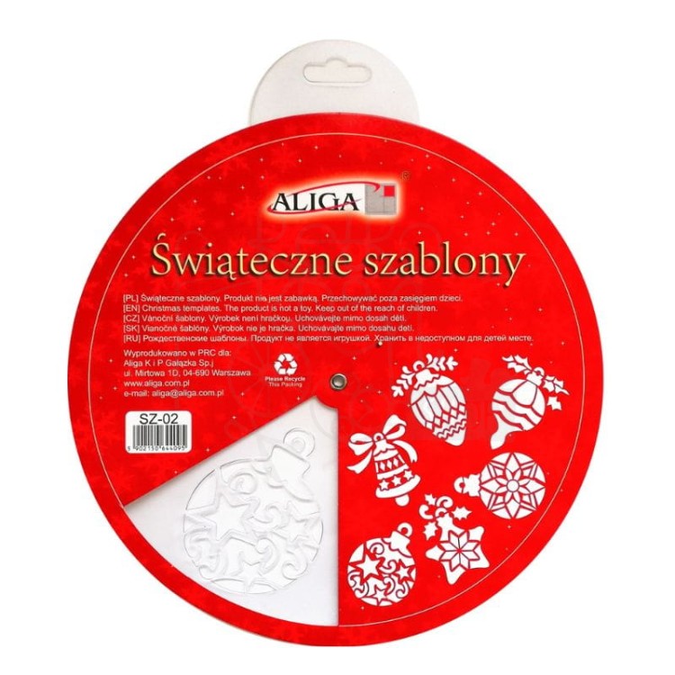 Szablony świąteczne #1 25cm SZ-02 Aliga
