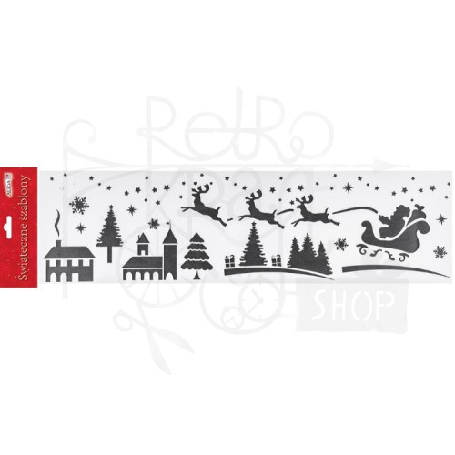 Szablon świąteczny #1 14x50cm SZ-04 Aliga
