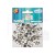 Cekiny okrągłe metalizowane srebrne 8mm 10g MT-6587 Aliga