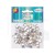 Cekiny okrągłe hologramowe srebrne 8mm 10g MT-6596 Aliga