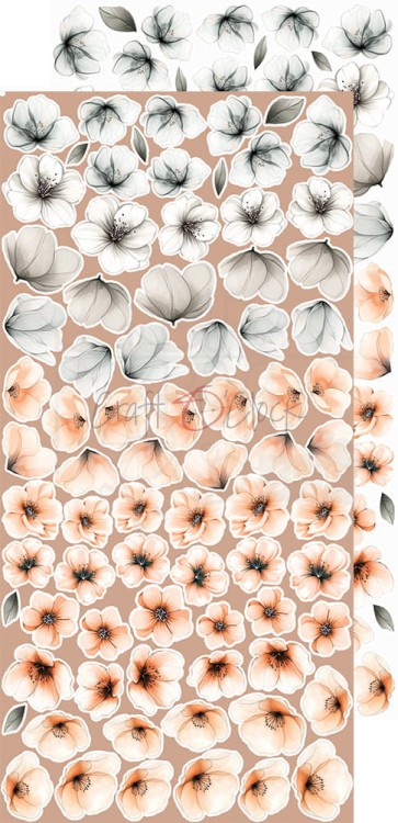Zestaw dodatków 15x30 Nighttime Chill Flowers CC-C71-NC-11 Craft O'Clock