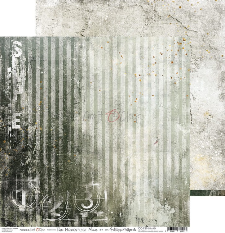 Zestaw papierów do scrapbookingu 30x30 The November Man CC-F37-NM-00 Craft O'Clock