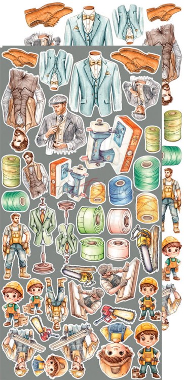 Zestaw dodatków 15x30 The November Man Work Man CC-F37-NM-12 Craft O'Clock