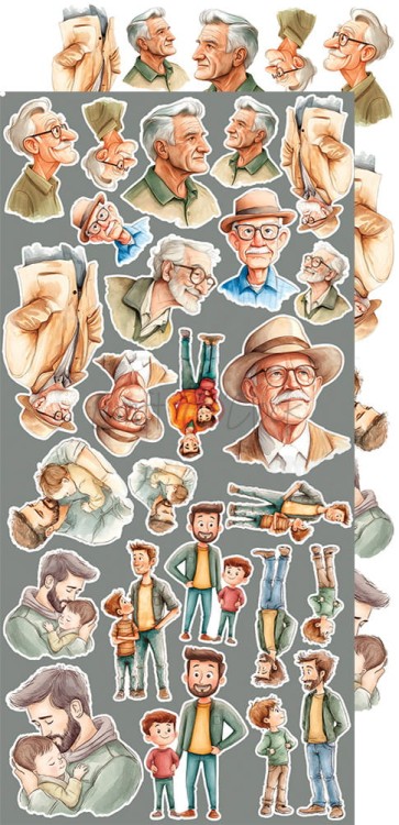 Zestaw dodatków 15x30 The November Man Work Man CC-F37-NM-12 Craft O'Clock