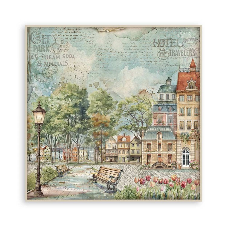 Zestaw papierów do scrapbookingu 20x20 Art of Travelling SBBSXB07 Stamperia