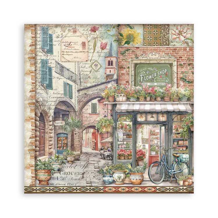 Zestaw papierów do scrapbookingu 20x20 Art of Travelling SBBSXB07 Stamperia