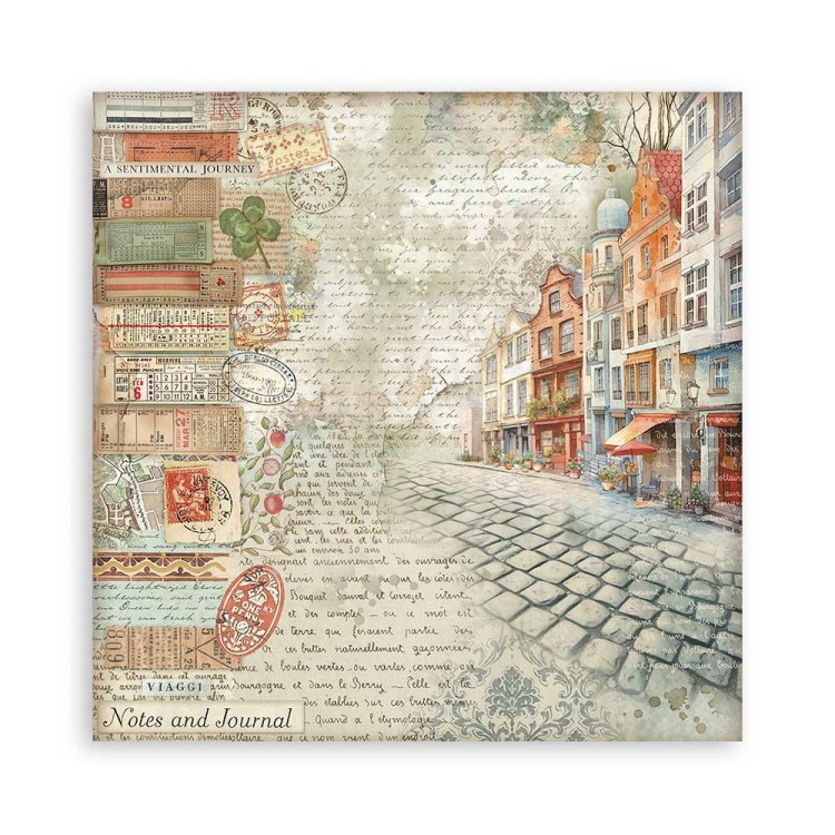 Zestaw papierów do scrapbookingu 20x20 Art of Travelling SBBSXB07 Stamperia