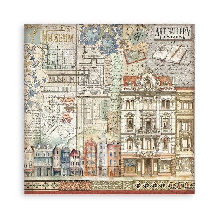 Zestaw papierów do scrapbookingu 20x20 Art of Travelling SBBSXB07 Stamperia