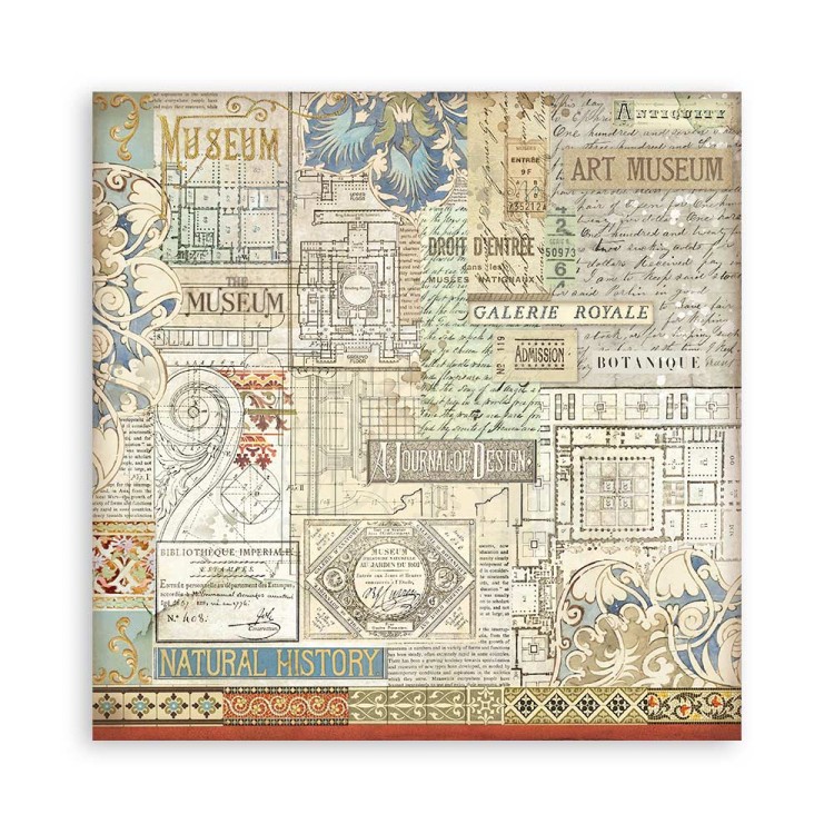 Zestaw papierów do scrapbookingu 20x20 Art of Travelling SBBSXB07 Stamperia