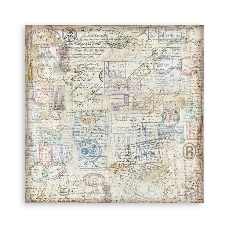 Zestaw papierów do scrapbookingu 20x20 Art of Travelling SBBSXB07 Stamperia