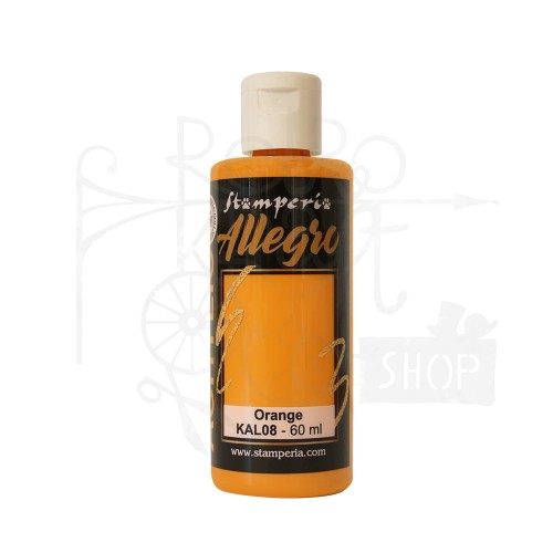 Farba akrylowa Allegro Orange pomarańczowy 60ml KAL08 Stamperia