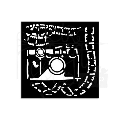 Szablon maska 12x12cm Art of Travelling Fotografia KSTDS09 Stamperia