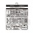 Szablon maska 12x12cm Art of Travelling Bilety KSTDS06 Stamperia