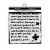 Szablon maska 12x12cm Art of Travelling List KSTDS03 Stamperia