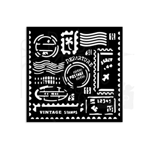 Szablon maska 12x12cm Art of Travelling Pieczątki KSTDS01 Stamperia