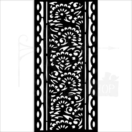 Szablon maska 12x25cm Art of Travelling Paski KSTDL111 Stamperia