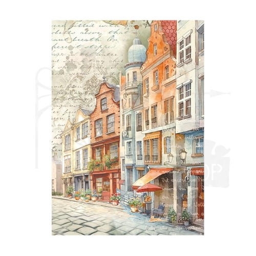 Papier ryżowy A6 Art of Travelling DFSAK6035 Stamperia