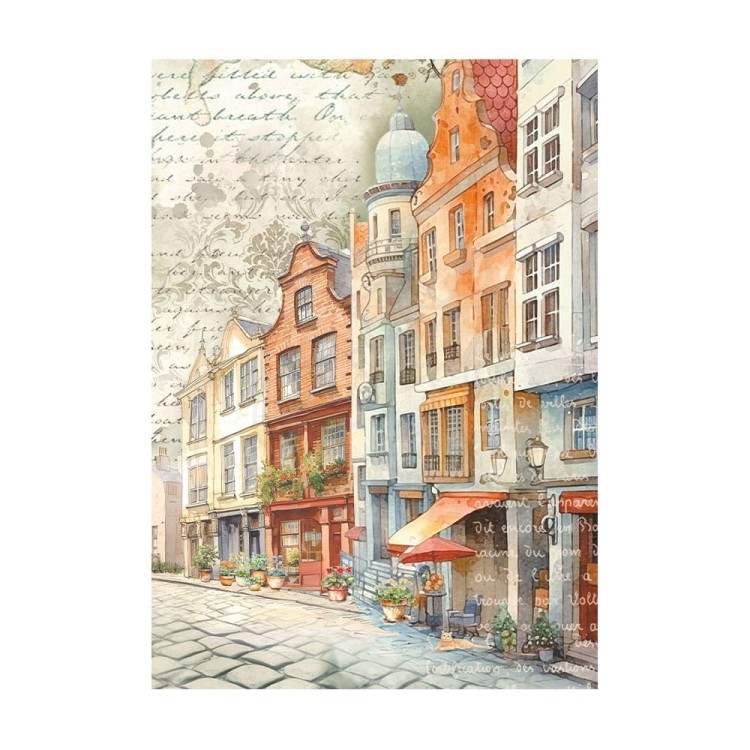 Papier ryżowy A6 Art of Travelling DFSAK6035 Stamperia