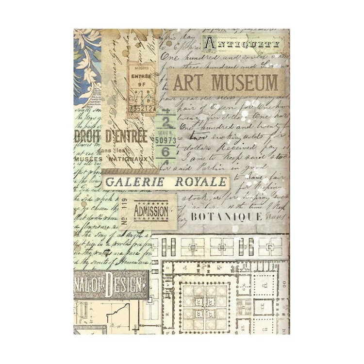 Papier ryżowy A6 Art of Travelling DFSAK6035 Stamperia