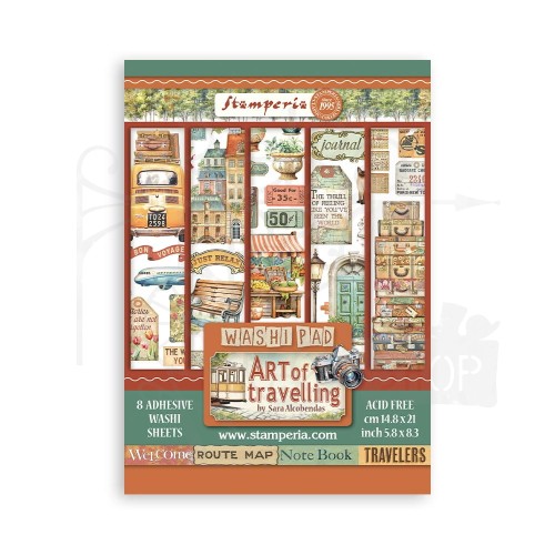 Papier washi A5 Art of Travelling SBW14 Stamperia