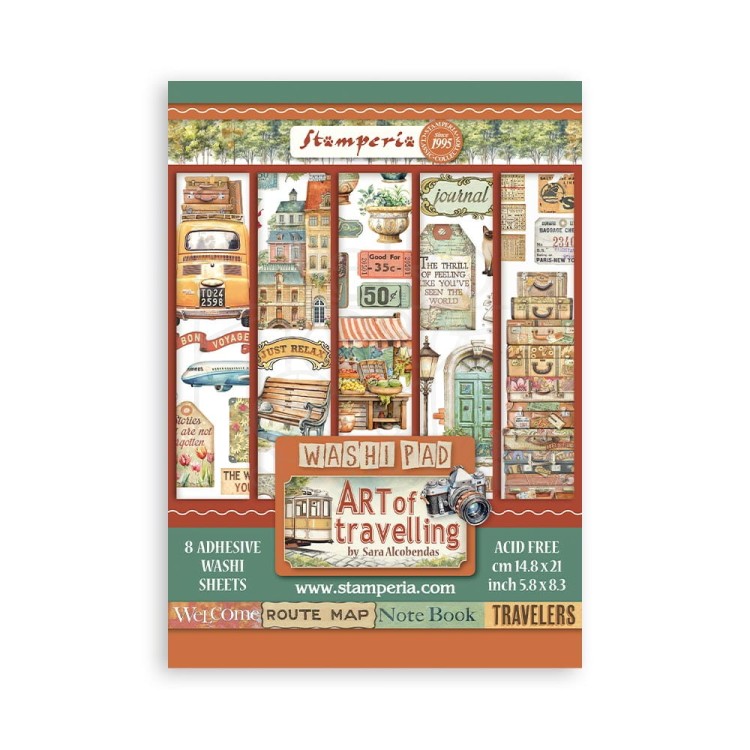 Papier washi A5 Art of Travelling SBW14 Stamperia